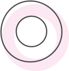 Retro Circle with Pink